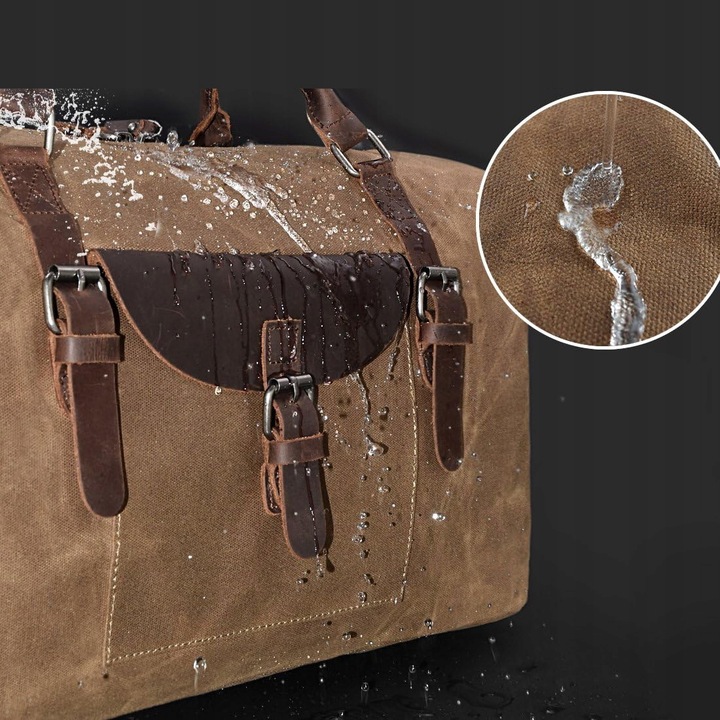 Duża pojemna torba podróżna paskiem na ramię Turystyczna Pojemna 54x27x32cm