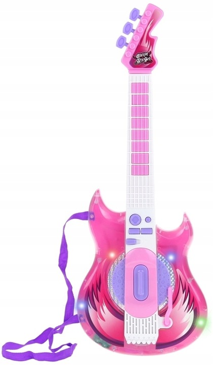 Gitara Rockowa Elektryczna Świecąca Okulary z Mikrofonem dla Dzieci