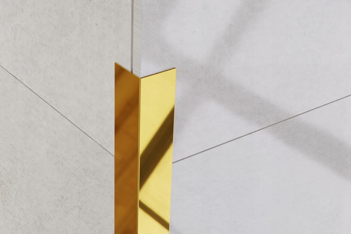 KĄTOWNIK WYKOŃCZENIOWY L ZŁOTY POŁYSK 2cm x 2cm x 270cm