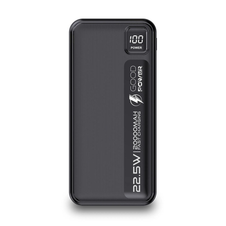 POWERBANK 20000mAh 22,5W DUŻA POJEMNOŚĆ + KABEL USB-C 60W GOODPOWER