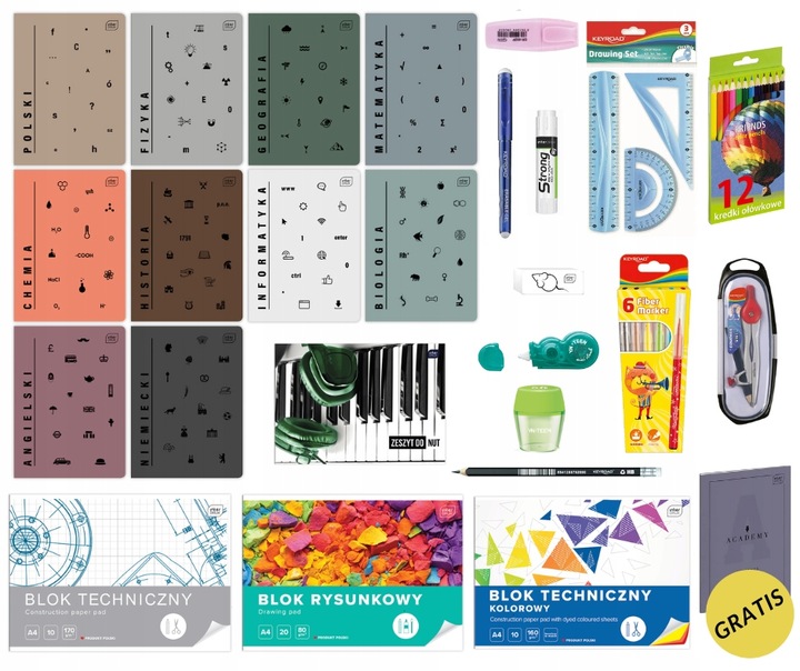 WYPRAWKA SZKOLNA 4 KLASA - zestaw do szkoły DLA KLAS 4-8 Interdruk + GRATIS