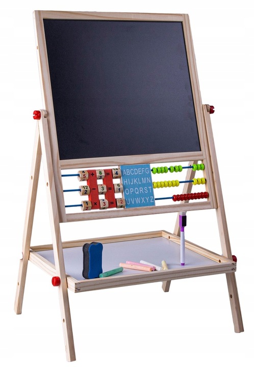 TABLICA DREWNIANA DWUSTRONNA KREDOWA MAGNETYCZNA