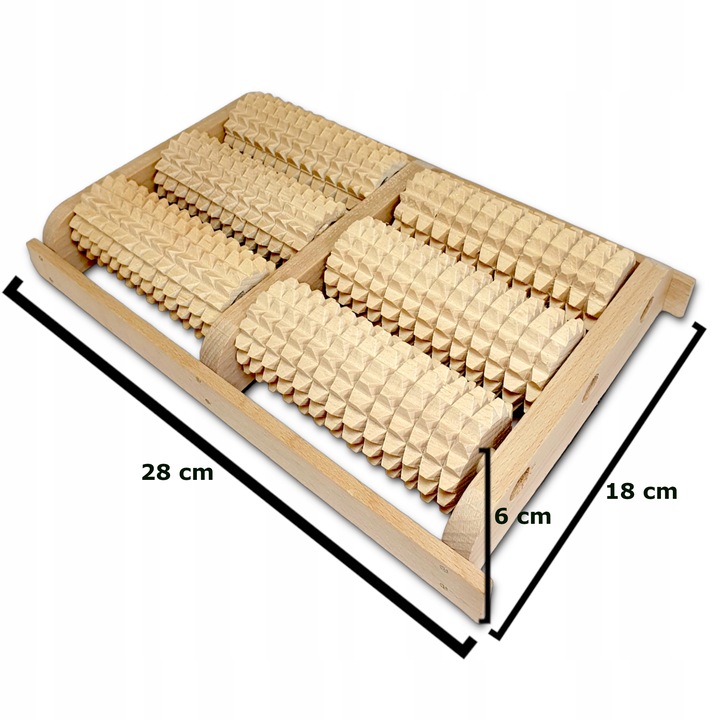 Drewniany Wałek do Masażu Stóp