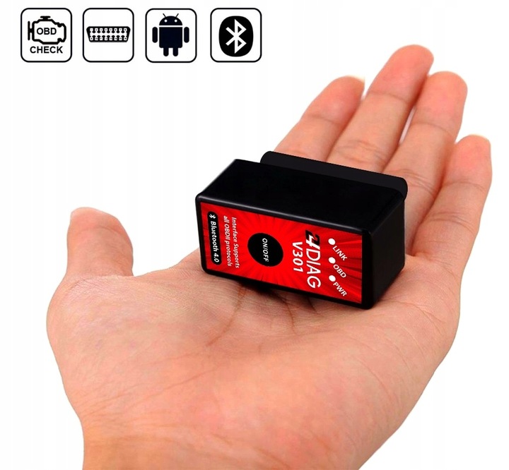 24DIAG V301 ELM327 BLUETOOTH 4.0 OBD2 INTERFEJS DIAGNOSTYCZNY iOS ANDROID