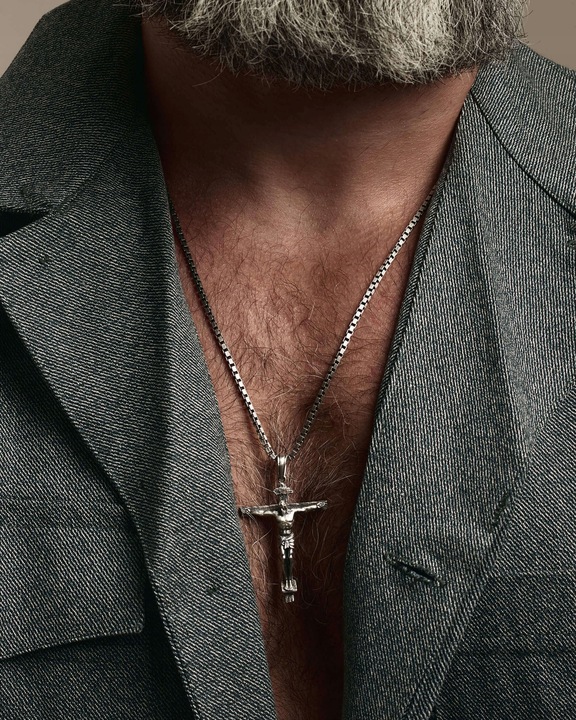 Srebrny łańcuszek - splot WENECJA 55