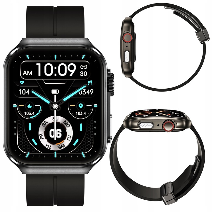 SMARTWATCH Z FUNKCJĄ POMIARU CUKRU GLUKOZA NX15 CIŚNIENIE MENU Polski WATCH