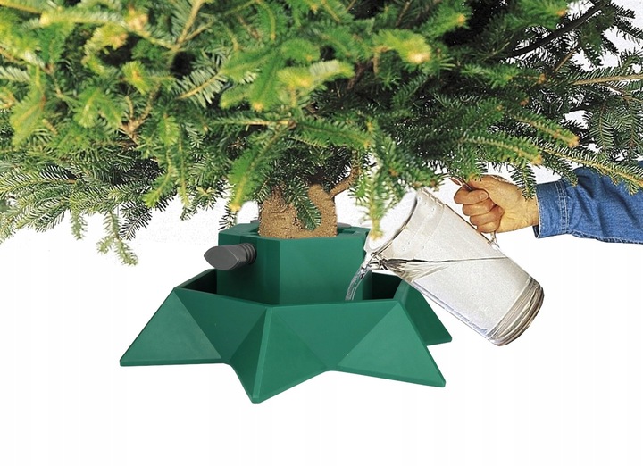 STOJAK CHOINKOWY GWIAZDA DLA CHOINEK DO 2 METRÓW ZIELONY