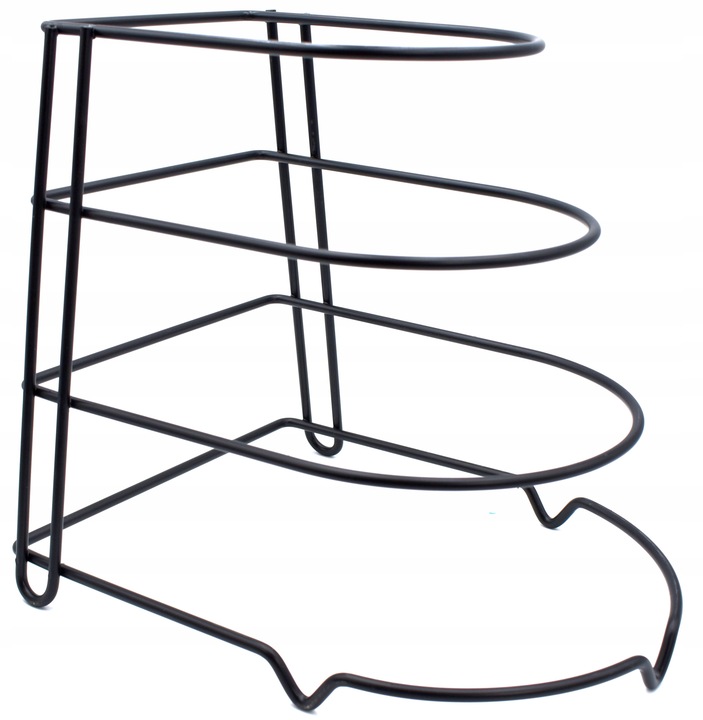 STOJAK ORGANIZER NA PATELNIE POKRYWKI PÓŁKA STALOWY CZARNY SUSZARKA SOLIDNY