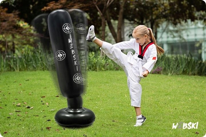 Worek Treningowy Bokserski Stojący 165cm dla Dzieci Młodzieży Boks Karate