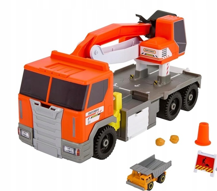 Matchbox Ciężarówka Koparka Duży pojazd z funkcją HPD64