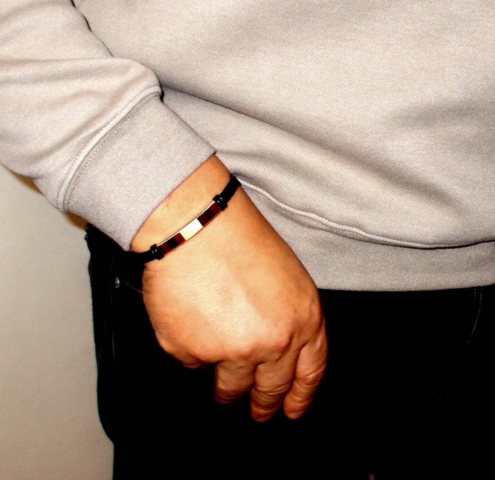 BRANSOLETKA Z BURSZTYNEM