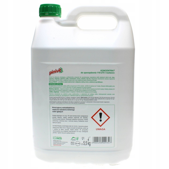 PINIVIT 5L NAWÓZ DO IGLAKÓW TUJE CISY CYPRYSY