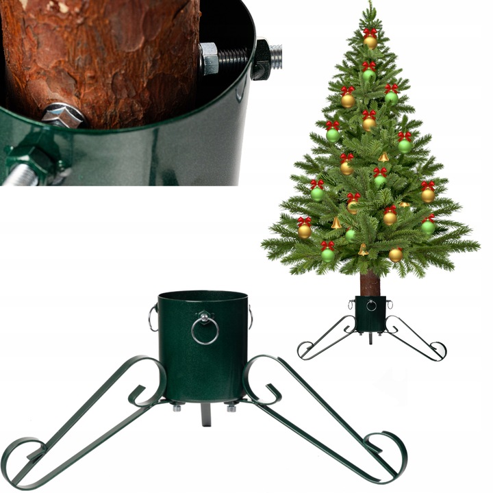 Stojak CHOINKOWY METALOWY pod choinkę podstawka drzewko pojemnik