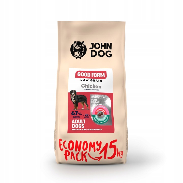 John Dog goodform duże rasy kurczak 15kg