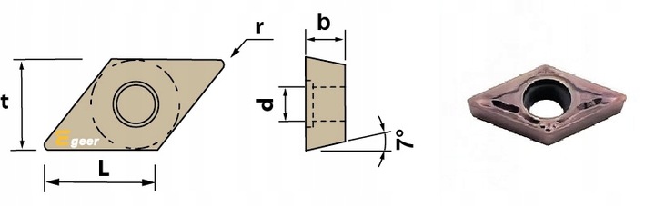PŁYTKI WĘGLIKOWE DCMT11T304 EX9030 INOX10 szt.
