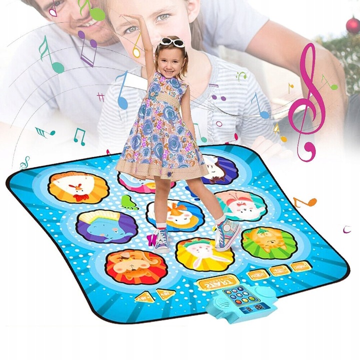 REGULOWANE OBJĘTOŚĆ TANECZNA PAD TANECZNA Z 4 TRYBAMI GRY, BEZ POŚLIZGU