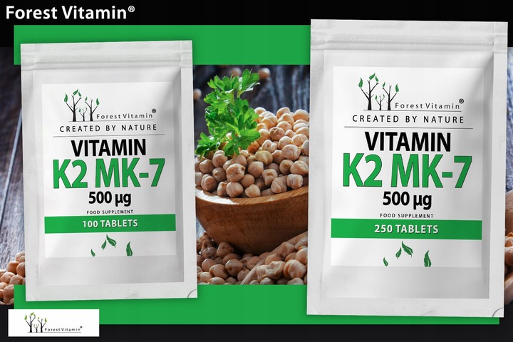FOREST WITAMINA K2 MK-7 500mcg 100 tab NATURALNA