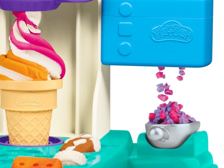 CIASTOLINA Play-Doh Lodziarnia Tęczowe ZAKRĘCONE LODY Zestaw Hasbro G0028