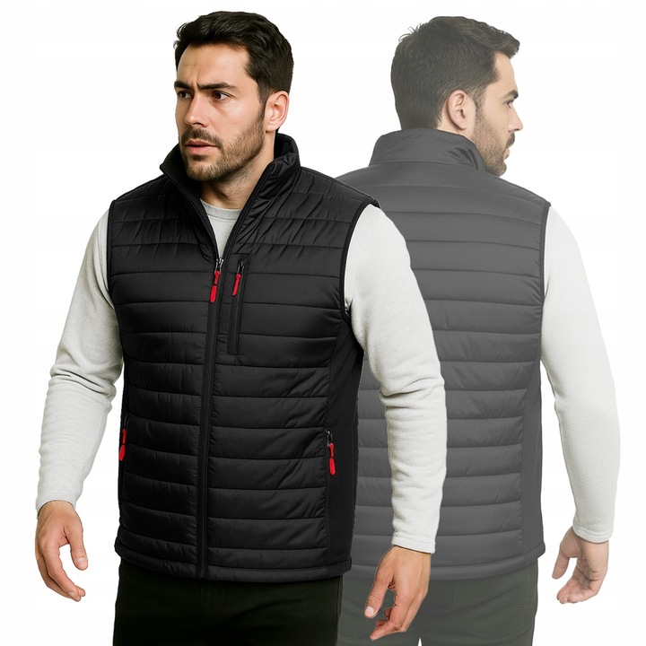 BEZRĘKAWNIK ROBOCZY męski Kamizelka Ocieplana BHP SOFTSHELL RIPSTOP STRETCH