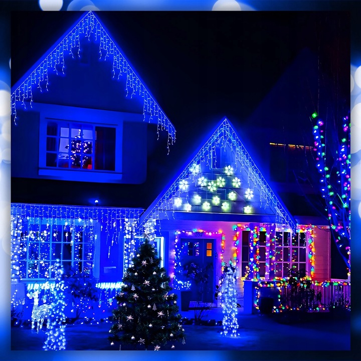 SOPLE LAMPKI CHOINKOWE 300 LED 15,2 M ZEWNĘTRZNE ŚWIĄTECZNE ŚWIATEŁKA FLASH