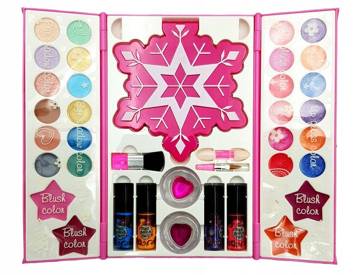 KUFEREK KOSMETYKÓW ZESTAW DO MAKIJAŻU I PAZNOKCI