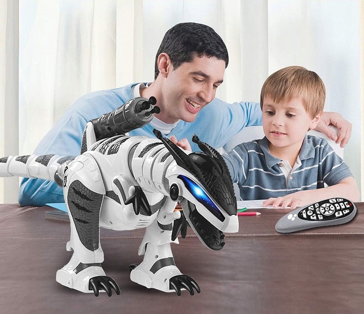 OGROMNY DINOZAUR STEROWANY T-REX ROBOT INTERAKTYWNY STRZELA TAŃCZY