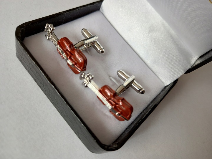 Spinki do mankietów Gitara Klasyczna dla muzyka