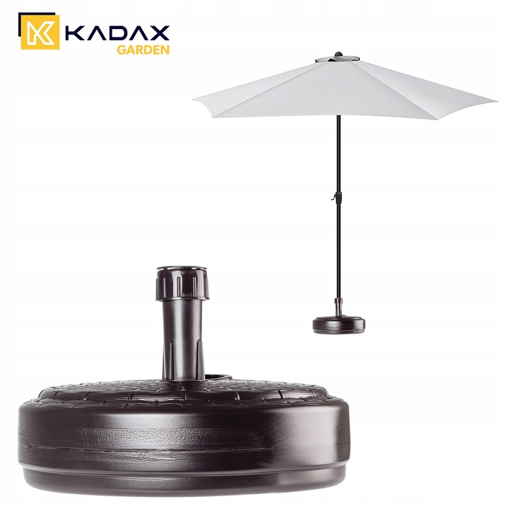 PODSTAWA PARASOLA STOJAK POD PARASOL OGRODOWY OKRĄGŁY 39cm OBCIĄŻNIK BRĄZ