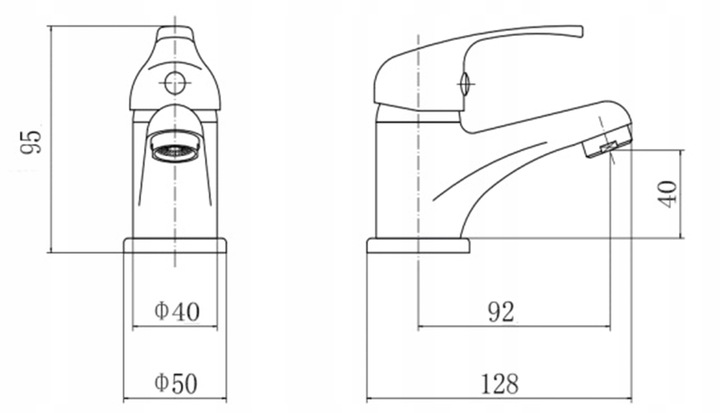 BATERIA UMYWALKOWA ŁAZIENKOWA NABLATOWA KRAN DO UMYWALKI STOJĄCA PERLATOR