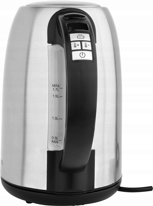 CZAJNIK ELEKTRYCZNY 2200W 1,7L STAL NIERDZEWNA Z REGULACJĄ TEMPERATURY LUND