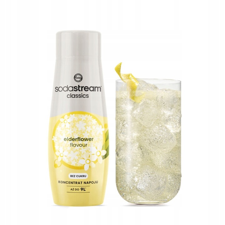 Zestaw Syrop do wody SodaStream Elderflower Bez cukru 3x440ml +Torba GRATIS