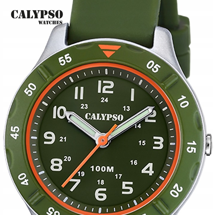 Zegarek dziecięcy Calypso młodzieżowy gumowy zielony Calypso Junior