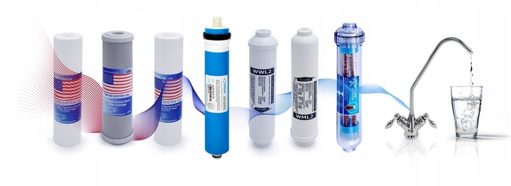 Filtr Wody RO7 WODARO ECO Odwrócona Osmoza Jonizator 75GPD Filtr Pod Zlew