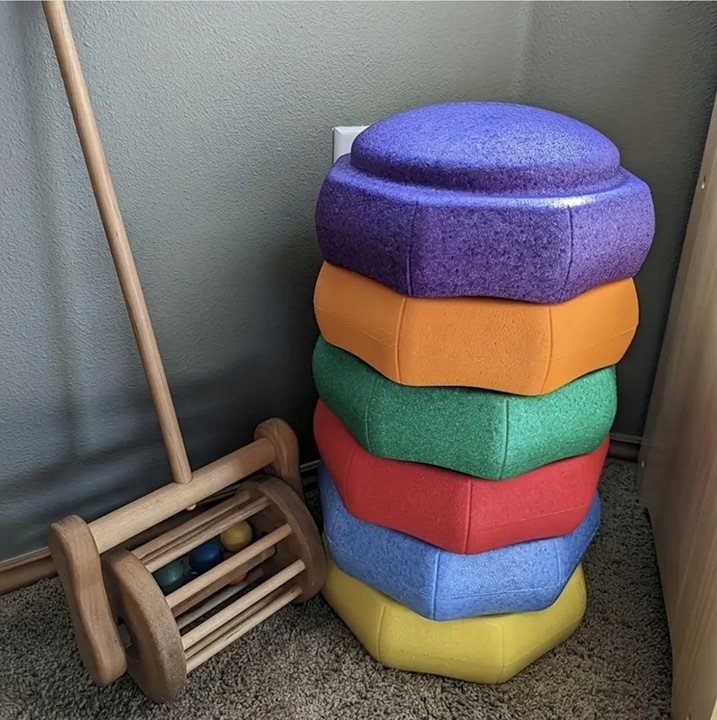 Ścieżka Sensoryczna Kamienie Balansujące Treningu Równowagi Rzeczne Ogrodu