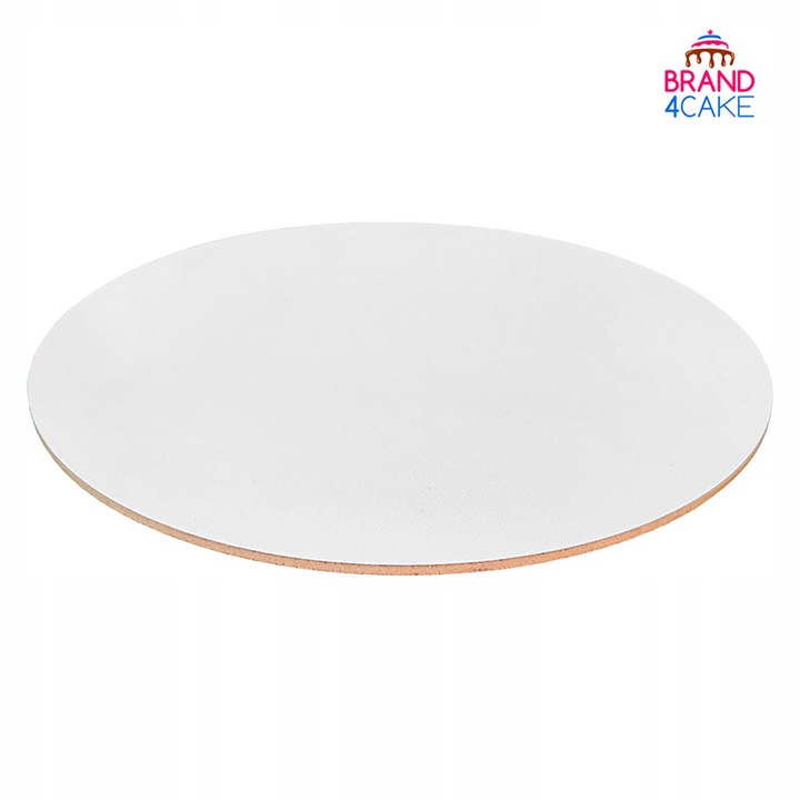 Podkład pod tort HDF BEZZAPACHOWY 30 cm 5 szt Biały Okrągły Brand4Cake