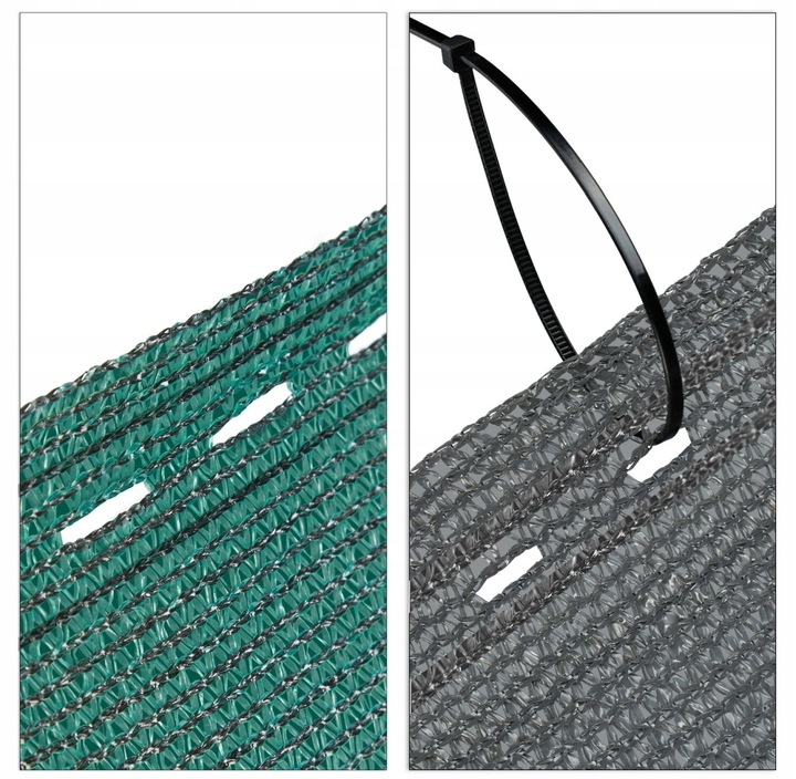 SIATKA CIENIUJĄCA 62% MATA OSŁONOWA MASKUJĄCA NA PŁOT OGRODZENIE 1x25m UV