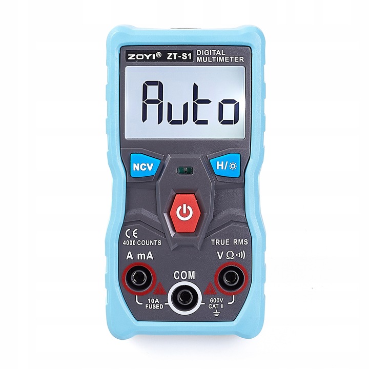 MULTIMETR CYFROWY AUTOMATYCZNY ZT-S1 TRUE RMS NCV MIERNIK NAPIĘCIA PRĄDU