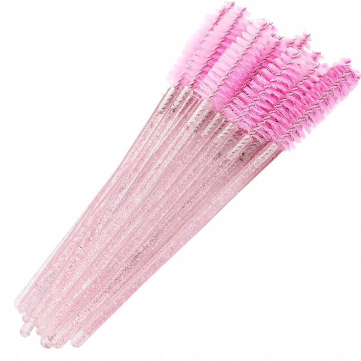 SZCZOTECZKI DO RZĘS I BRWI SPIRALKI ZESTAW 50SZT