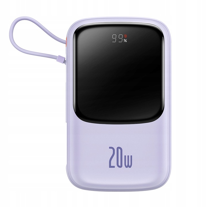 Bateria zewnętrzna Powerbank BASEUS 10000mAh PD 20W z kablem do Lightning