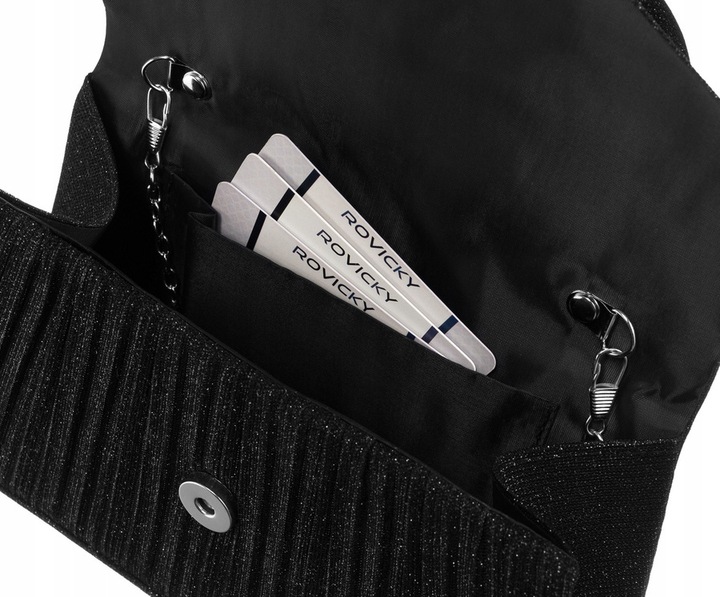 Rovicky kopertówka damska mała torebka na wesele przyjęcie łańcuszek