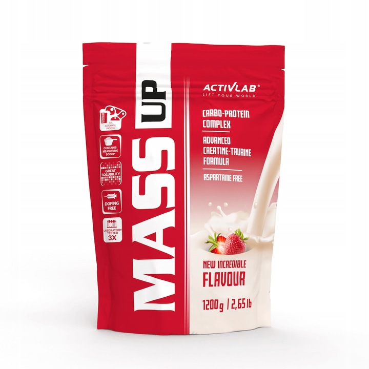 Activlab Mass Up smak truskawkowy 1200 g