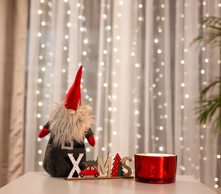 KURTYNA ŚWIETLNA LAMPKI SOPLE DRUCIKI 300 LED 3x3m GIRLANDA USB + ADAPTER