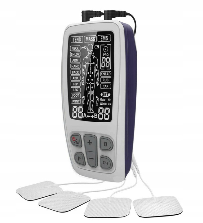 ELEKTROSTYMULATOR Mięśni RoovJoy TENS EMS MASS USB