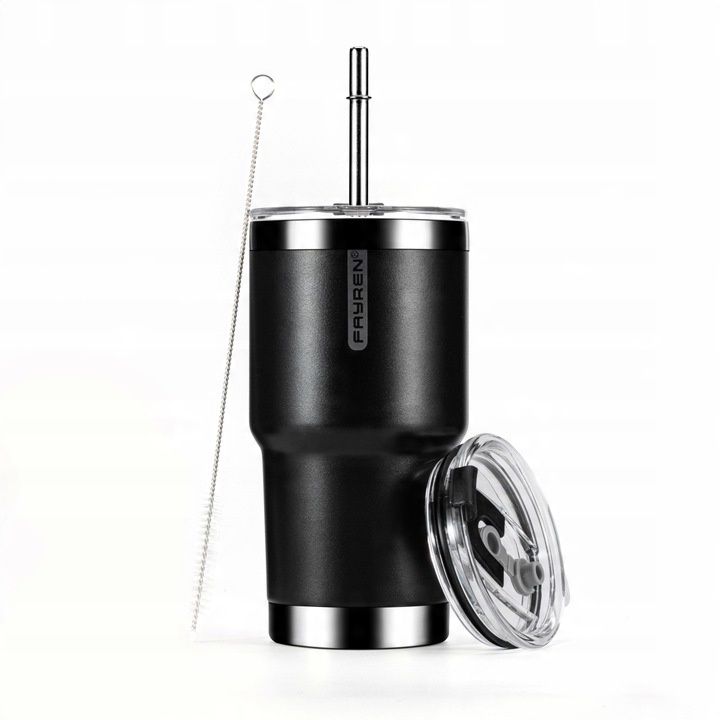 Fayren Kubek Termiczny 580ml Metro Apricot Crush do auta, pracy i na spacer