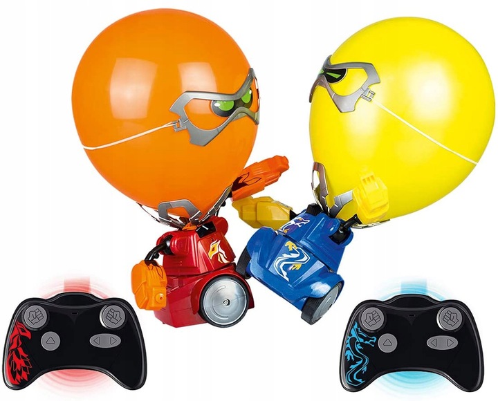Auto Roboty Walczące Zdalnie Sterowane Balony + 2 Piloty + Zestaw 20 Balon