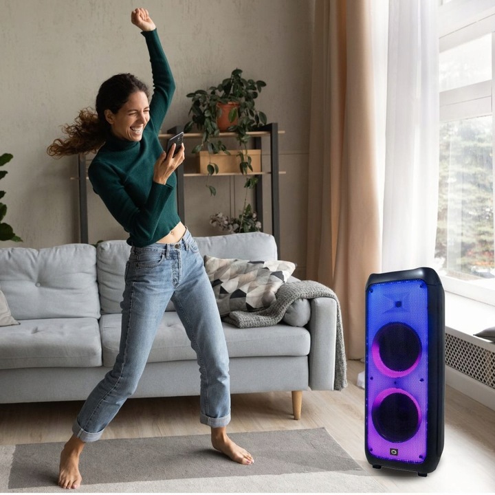 GŁOŚNIK BLUETOOTH KARAOKE MANTA PHANTOM 300W TWS