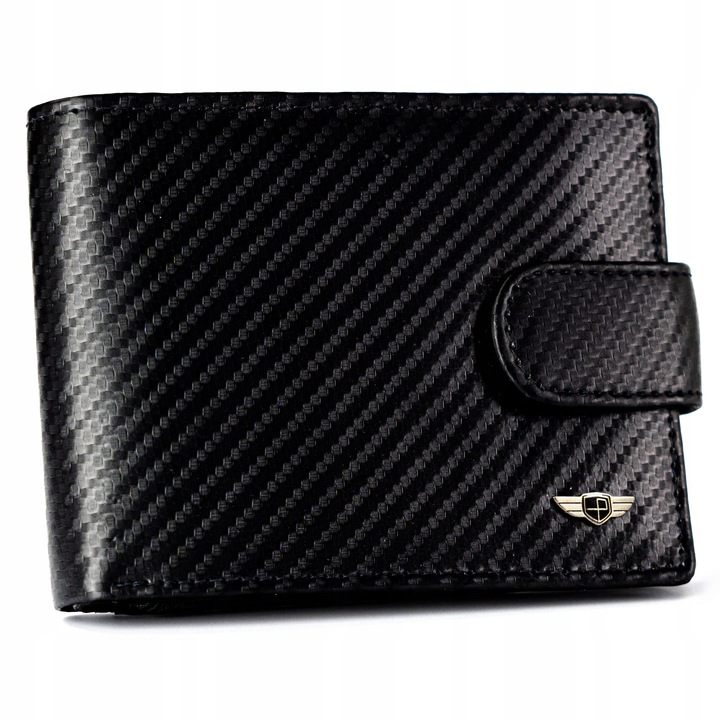 Portfel Peterson skóra naturalna elegancki skórzany z ochroną kart RFID