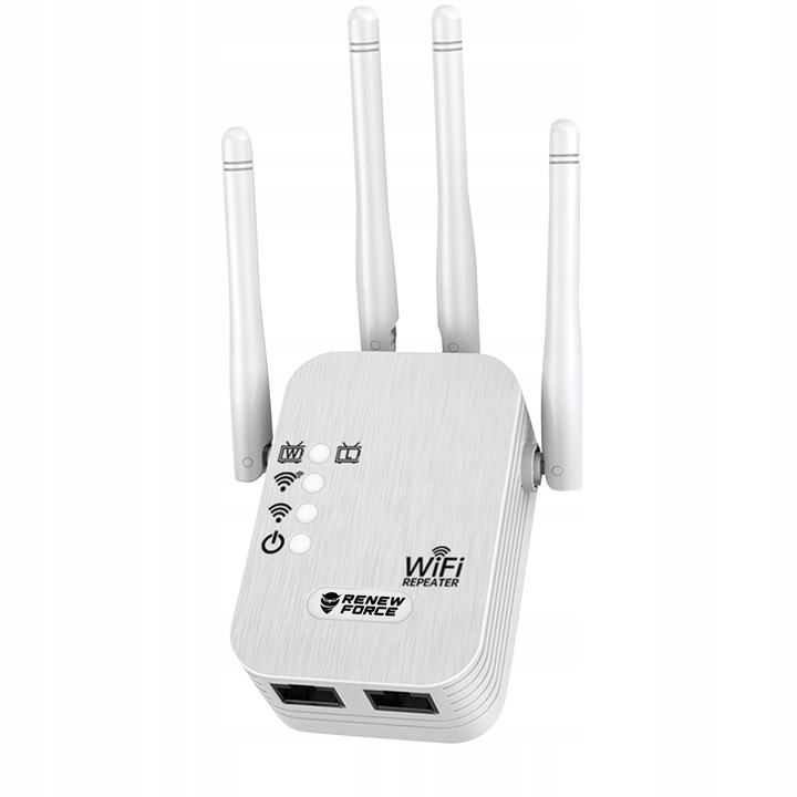 WZMACNIACZ Sygnału WiFi Sieci 5ghz MOCNY 1200Mb/s Zasięg WiFi REPEATER 4w1