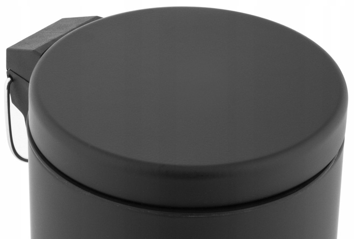 Kosz na śmieci 3L do łazienki toalety WC ŚMIETNIK SOFT CLOSE czarny LOFT