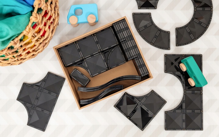 Klocki magnetyczne drogi Creative Roads Pack 48 elementów Connetix